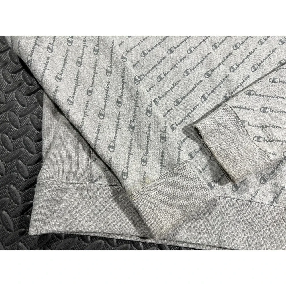 Champion Sweater Adult Medium Gray Reverse Weave Crewneck Sweatshirt Men's